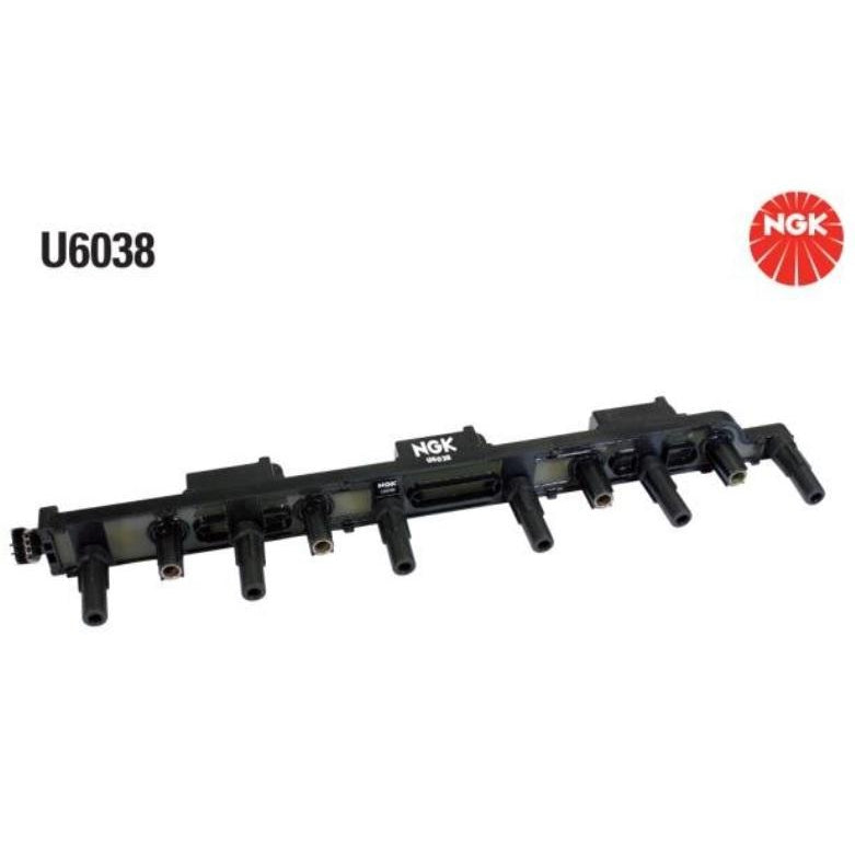 NGK Ignition Coil - U6038 - Jeep Cherokee, Grand Cherokee, Wrangler-U6038-NGK-A1 Autoparts Niddrie