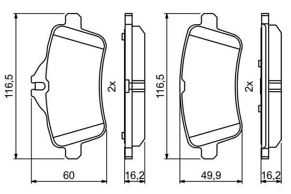 Bosch Disc Brake Pad Set - BP1945