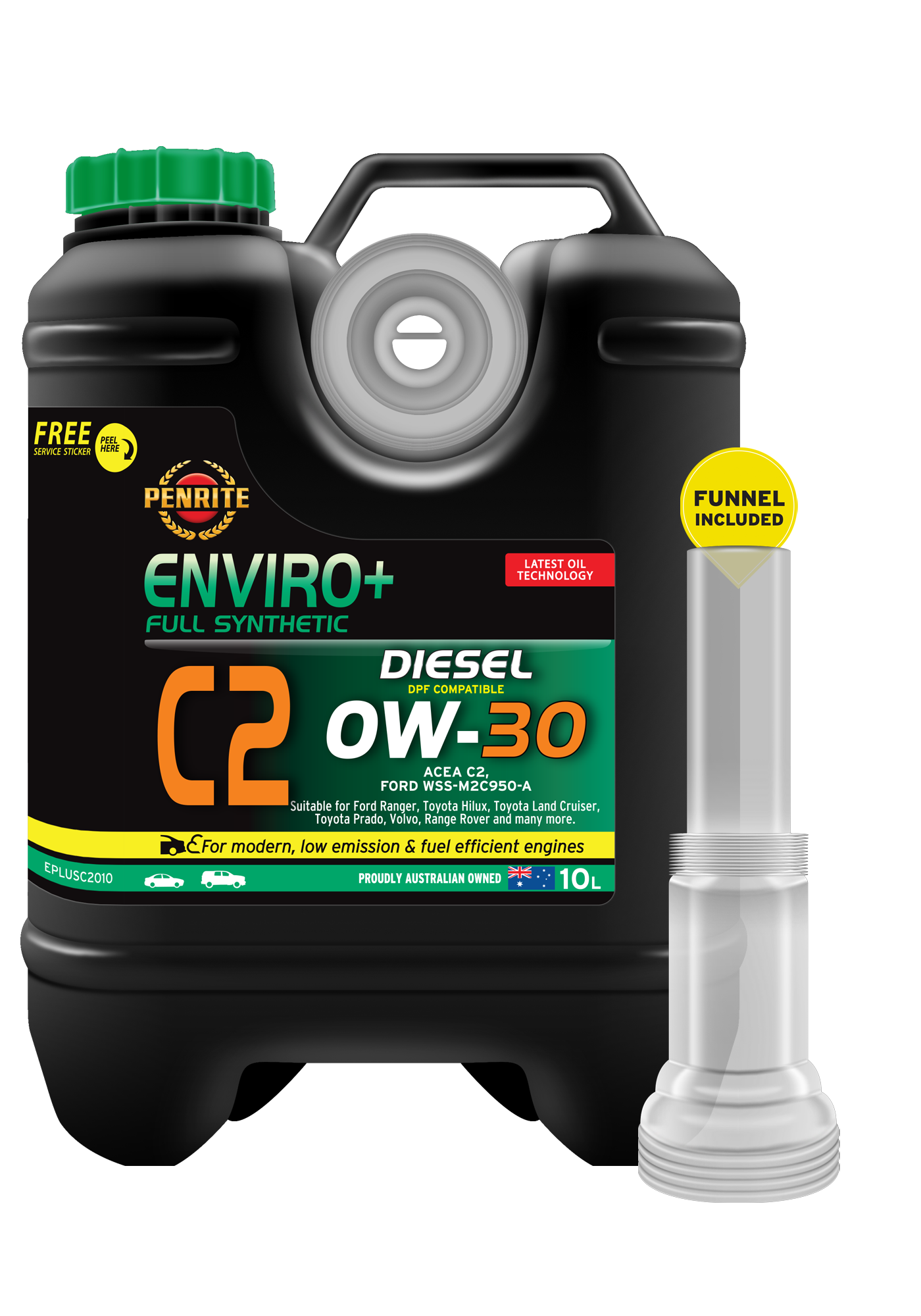 Penrite Enviro Plus C2 0W30 Engine Oil - 10 Litre