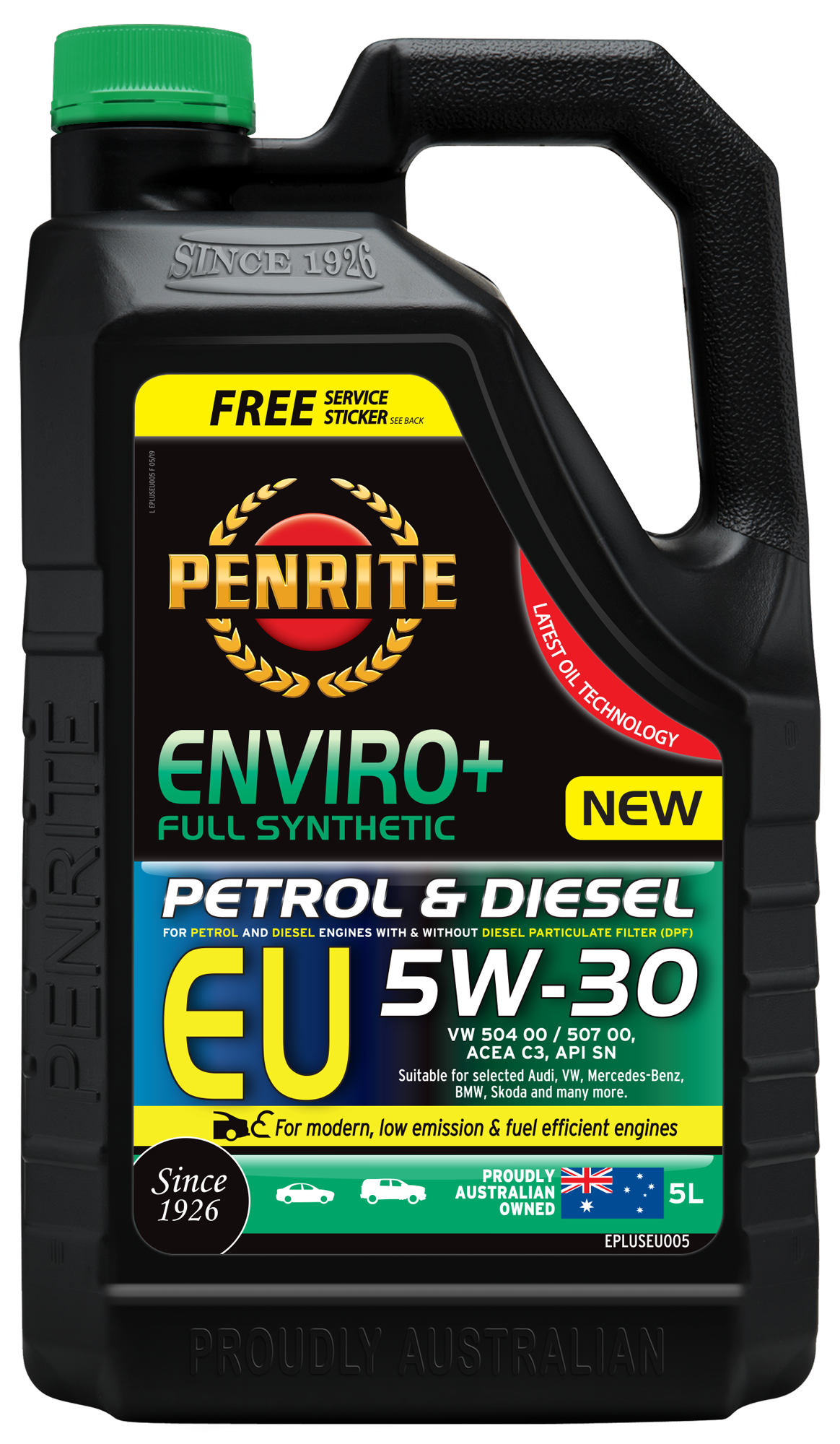 Penrite Enviro Plus EU 5W30 Engine Oil - 5 Litre