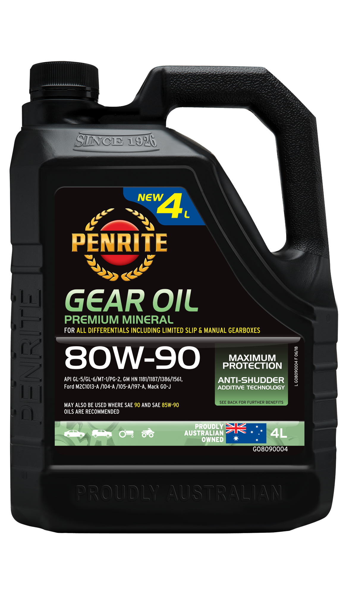 Penrite Gear Oil 80W90 - 4Ltr