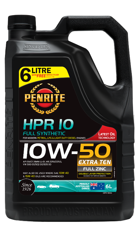 Penrite HPR10 10W50 Engine Oil - 6 Litre