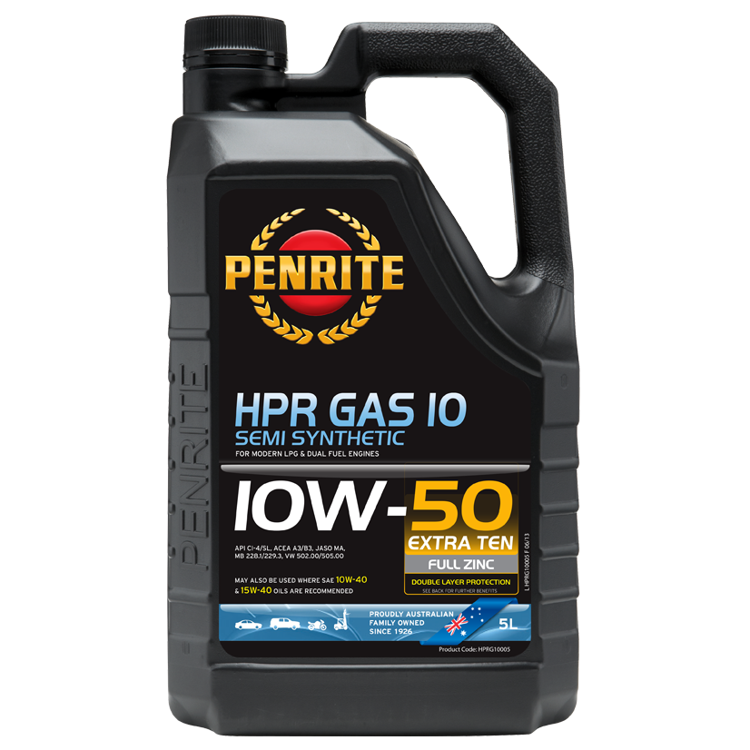 Penrite HPR Gas 10 10W50 - 5Ltr - A1 Autoparts Niddrie
