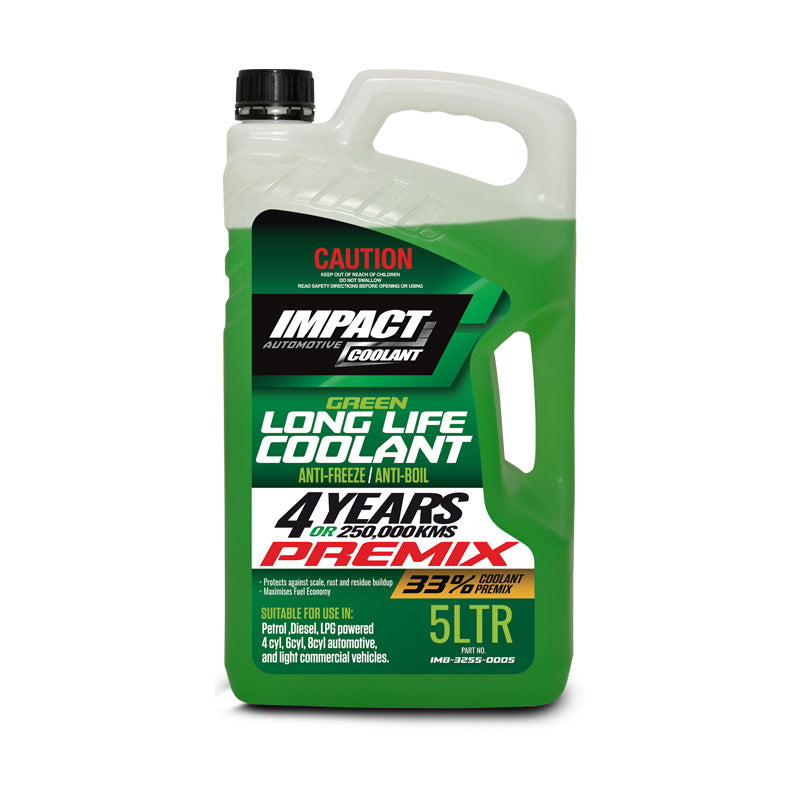 Impact Green Long Life Pre-Mix Coolant - 5ltr