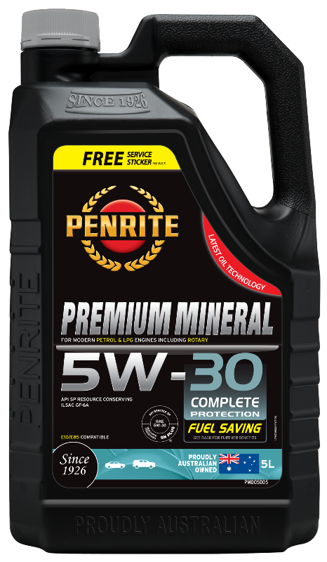 Penrite Premium Mineral 5W30 Engine Oil - 5 Litre