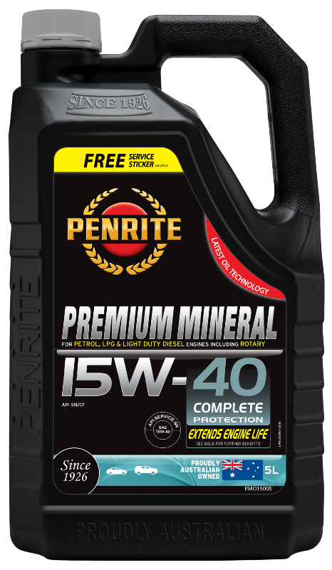 Penrite Premium Mineral 15W40 Engine Oil - 5 Litre