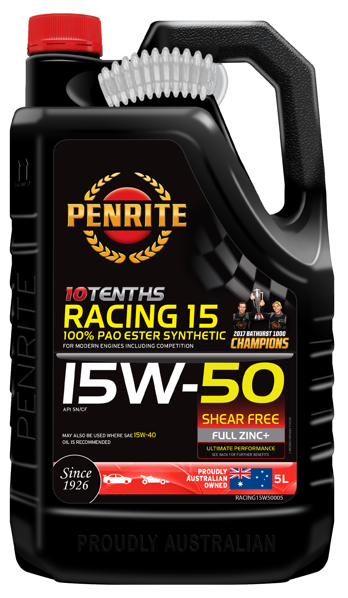 Penrite 10 Tenths Racing 15W50 Engine Oil - 5 Litre