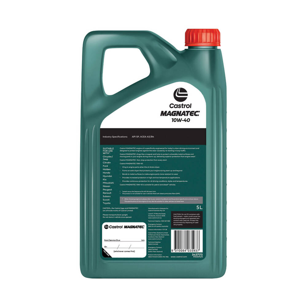 Castrol Magnatec 10W40 Engine Oil - 5 Litre (3437173)