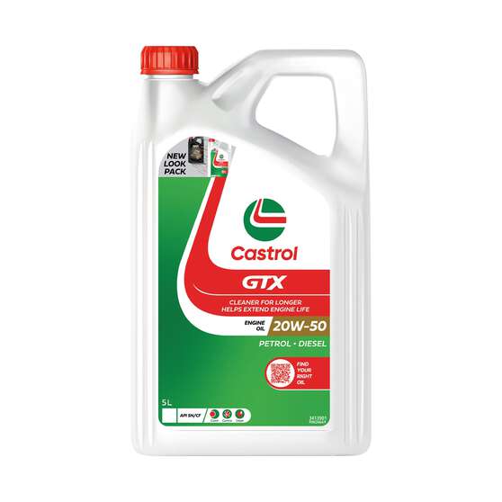 Castrol GTX 20W50 Engine Oil - 5 Litre (3413901)