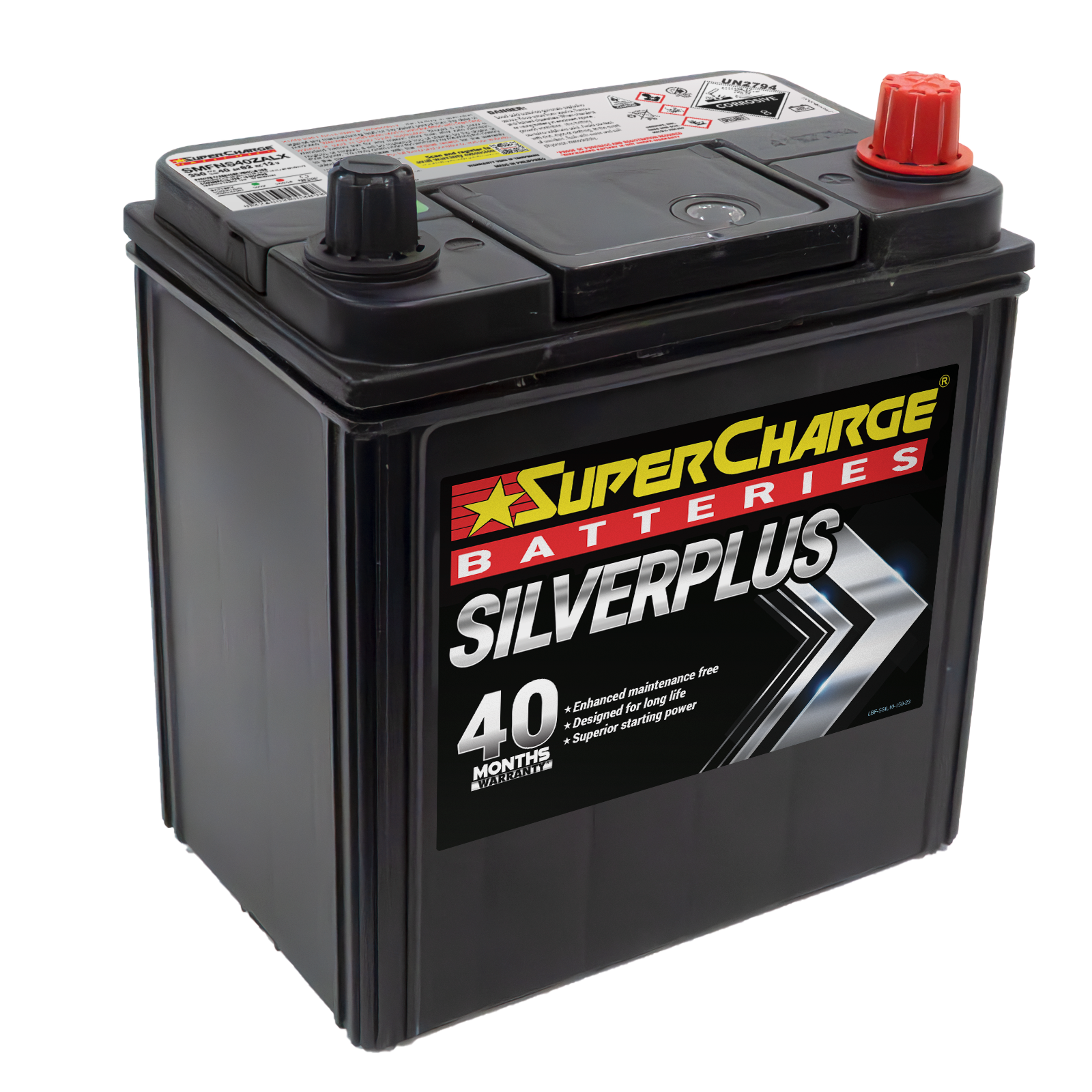 Supercharge Silver Plus Battery - SMFNS40ZALX