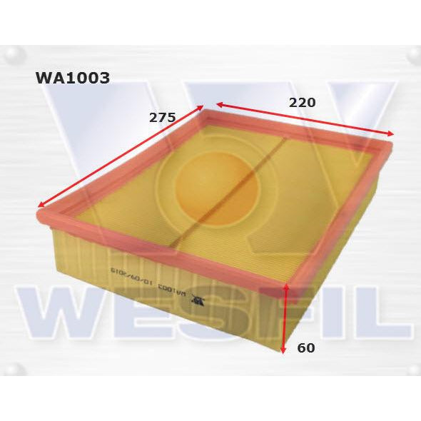 Wesfil Air Filter - WA1003 (A1536)