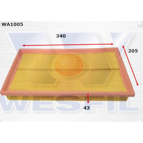 Wesfil Air Filter - WA1005 (A1440)