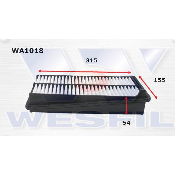 Wesfil Air Filter - WA1018 (A1400)