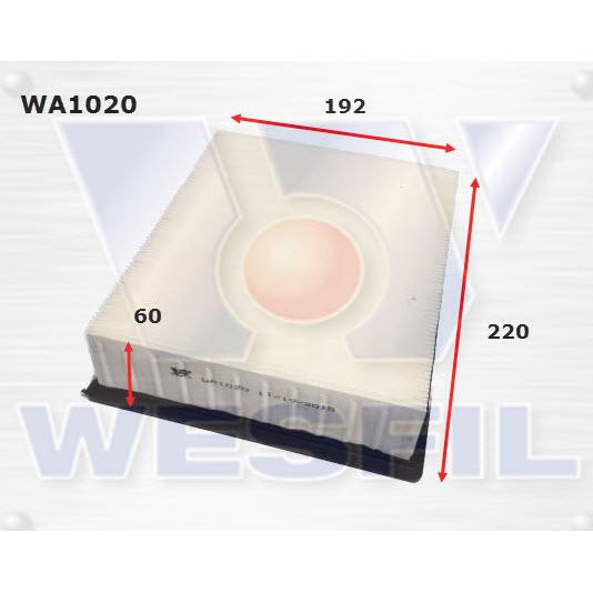 Wesfil Air Filter - WA1020 (A1411)