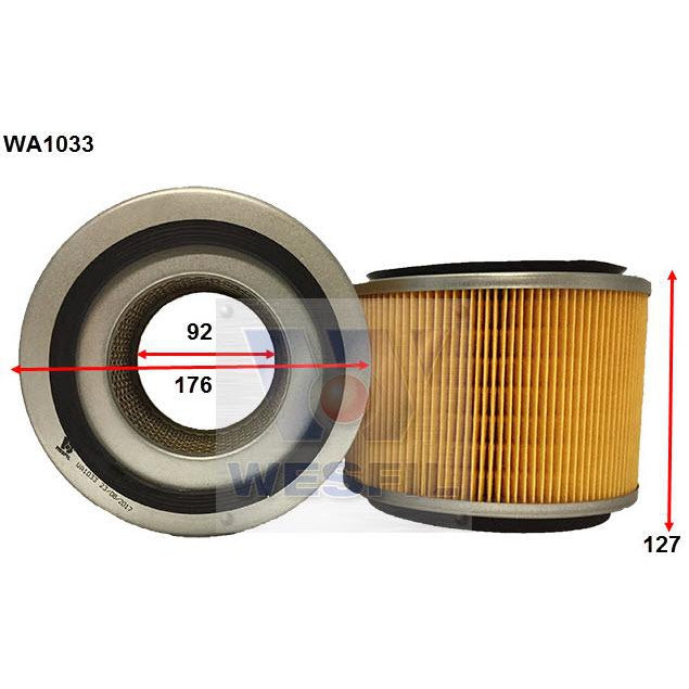 Wesfil Air Filter - WA1033 (A1412)