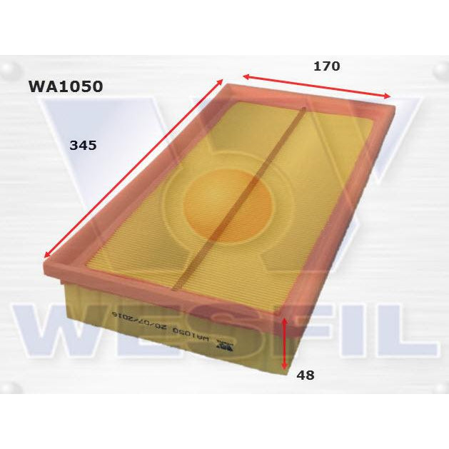 Wesfil Air Filter - WA1050 (A1719 / A1722)