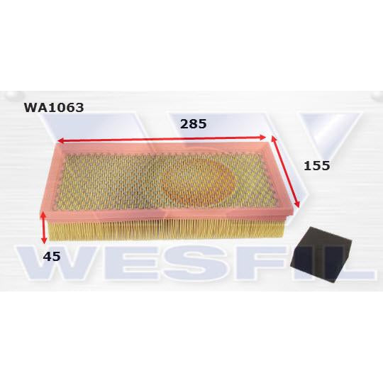 Wesfil Air Filter - WA1063 (A1744)