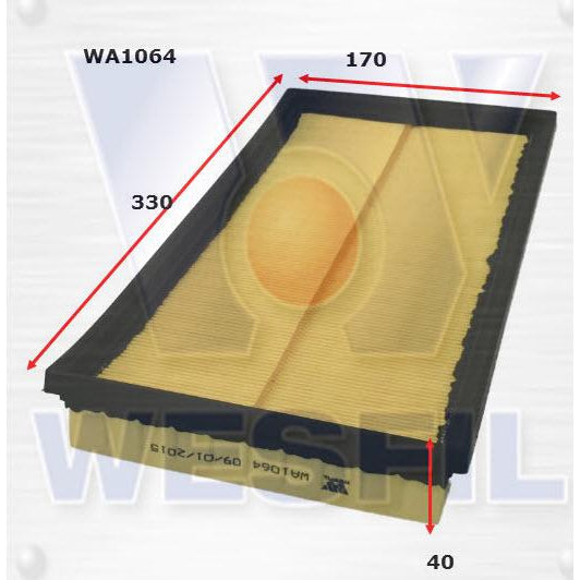 Wesfil Air Filter - WA1064 (A1431)