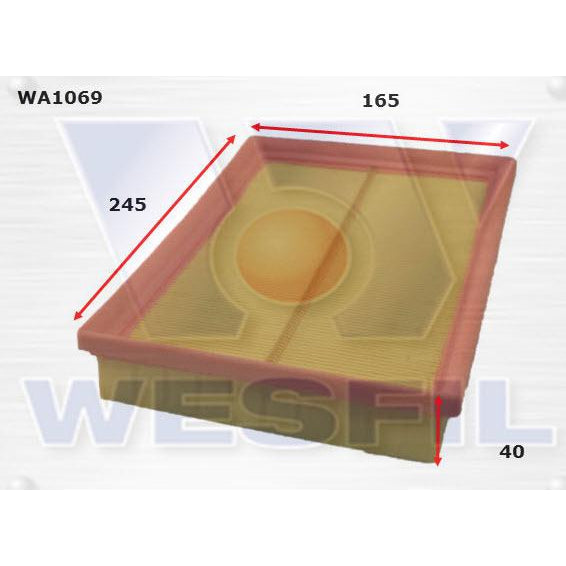 Wesfil Air Filter - WA1069 (A1430)