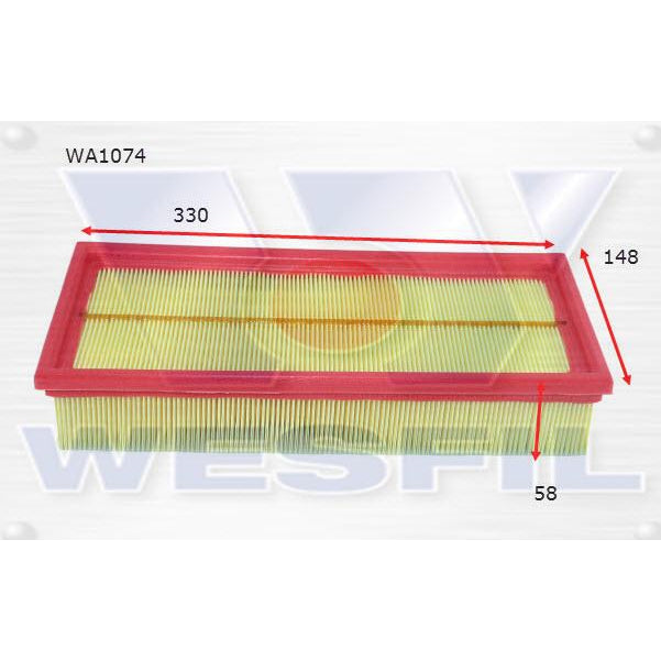 Wesfil Air Filter - WA1074 (A1482)