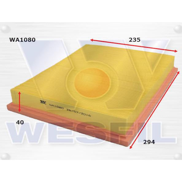 Wesfil Air Filter - WA1080 (A1433)