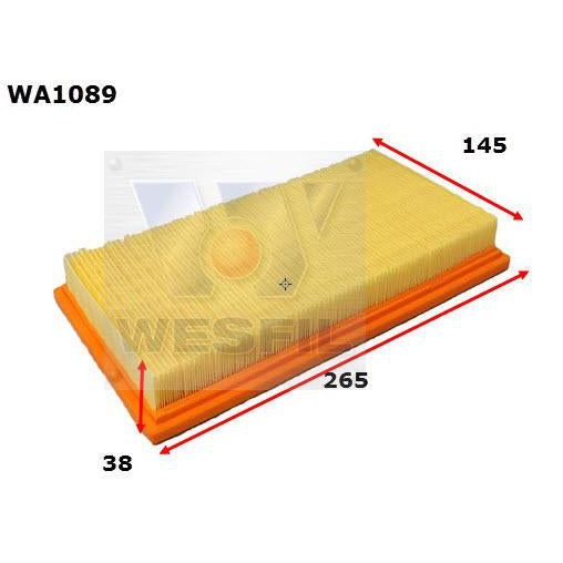 Wesfil Air Filter - WA1089 (A1451)