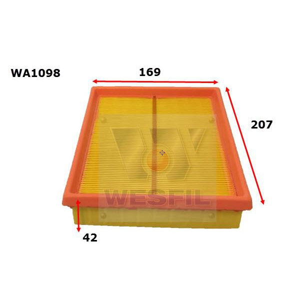 Wesfil Air Filter - WA1098 (A1694)