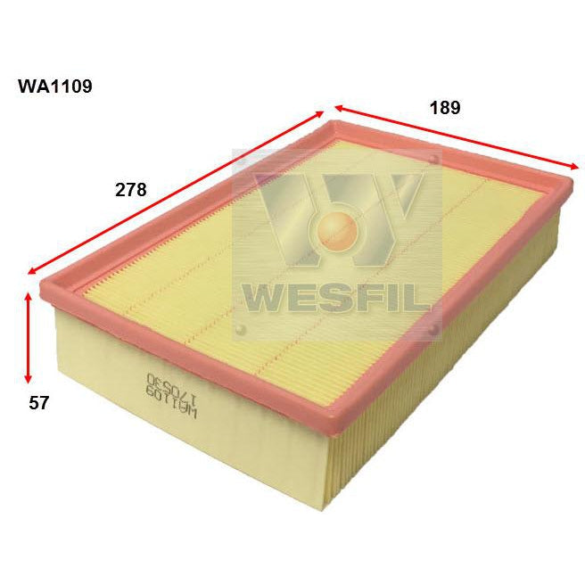 Wesfil Air Filter - WA1109 (A1595)