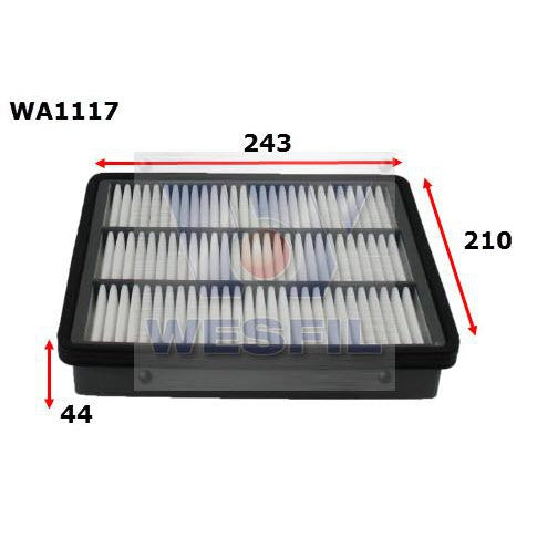 Wesfil Air Filter - WA1117 (A1483)