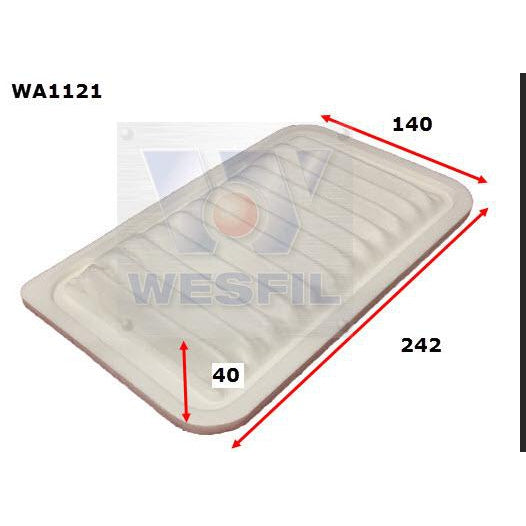 Wesfil Air Filter - WA1121 (A1442)