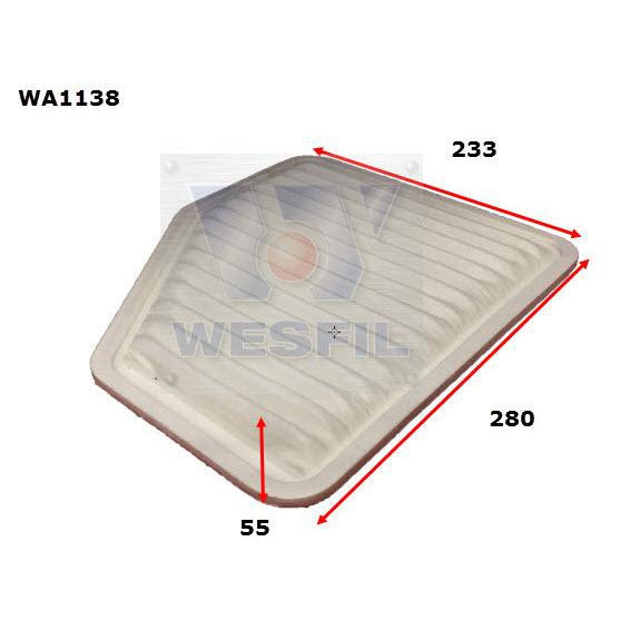 Wesfil Air Filter - WA1138 (A1778)