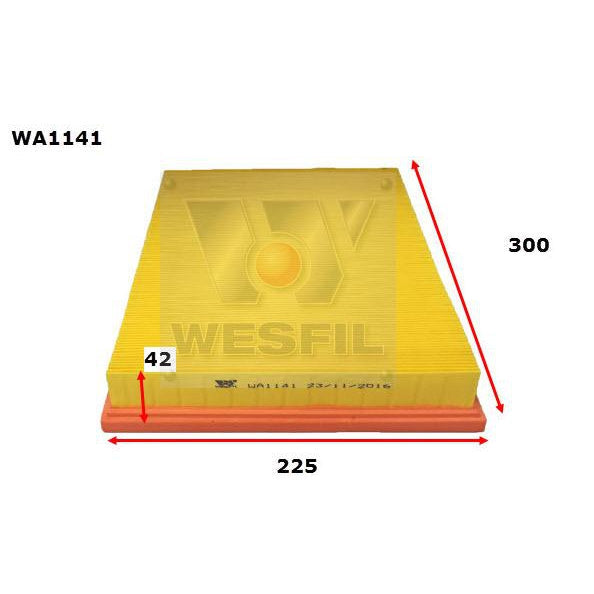 Wesfil Air Filter - WA1141 (A1556)