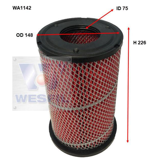 Wesfil Air Filter - WA1142 (A1495)