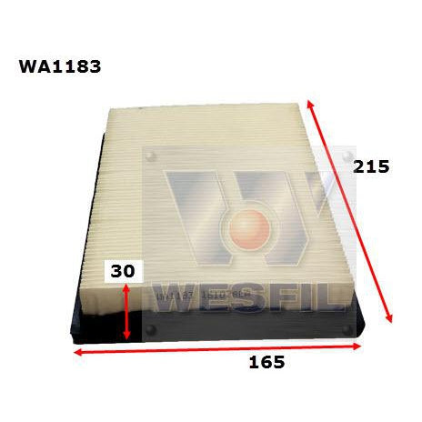 Wesfil Air Filter - WA1183 (A1552 / A1600)