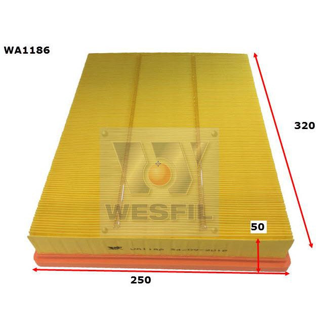 Wesfil Air Filter - WA1186 (A1551)