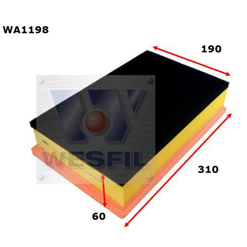 Wesfil Air Filter - WA1198 (A1717)