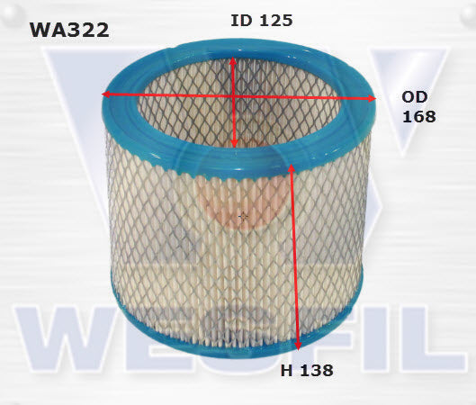 Wesfil Air Filter - WA322 (A322)