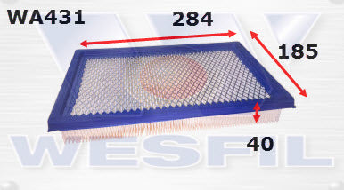 Wesfil Air Filter - WA431 (A431)