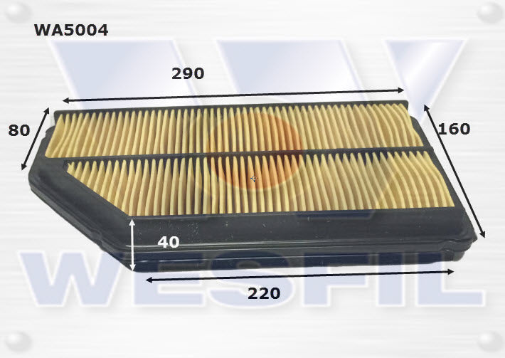 Wesfil Air Filter - WA5004 (A1589)