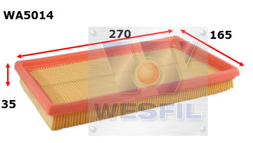 Wesfil Air Filter - WA5014 (A1599)