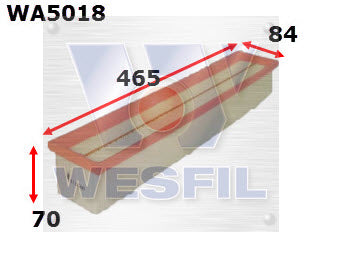 Wesfil Air Filter - WA5018 (A1610)