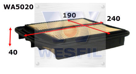 Wesfil Air Filter - WA5020 (A1846)