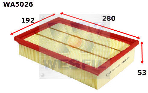 Wesfil Air Filter - WA5026 (A1554)