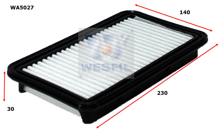 Wesfil Air Filter - WA5027 (A1629)