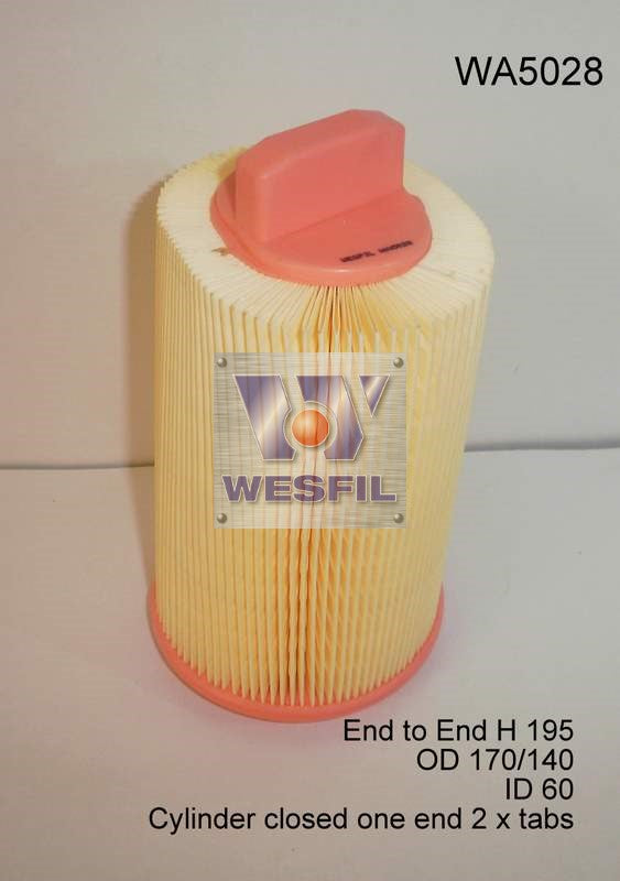 Wesfil Air Filter - WA5028 (A1602)