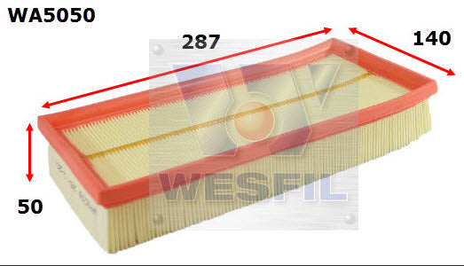 Wesfil Air Filter - WA5050 (A1682)