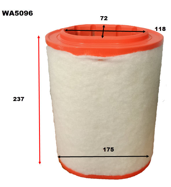 Wesfil Air Filter - WA5096 (A1697)