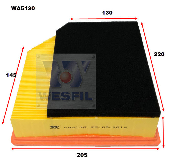 Wesfil Air Filter - WA5130 (A1832)