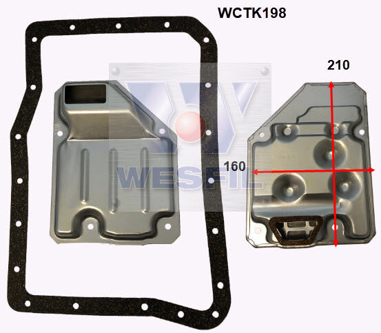 Automatic Transmission Filter Service Kit - WCTK198 (RTK43)