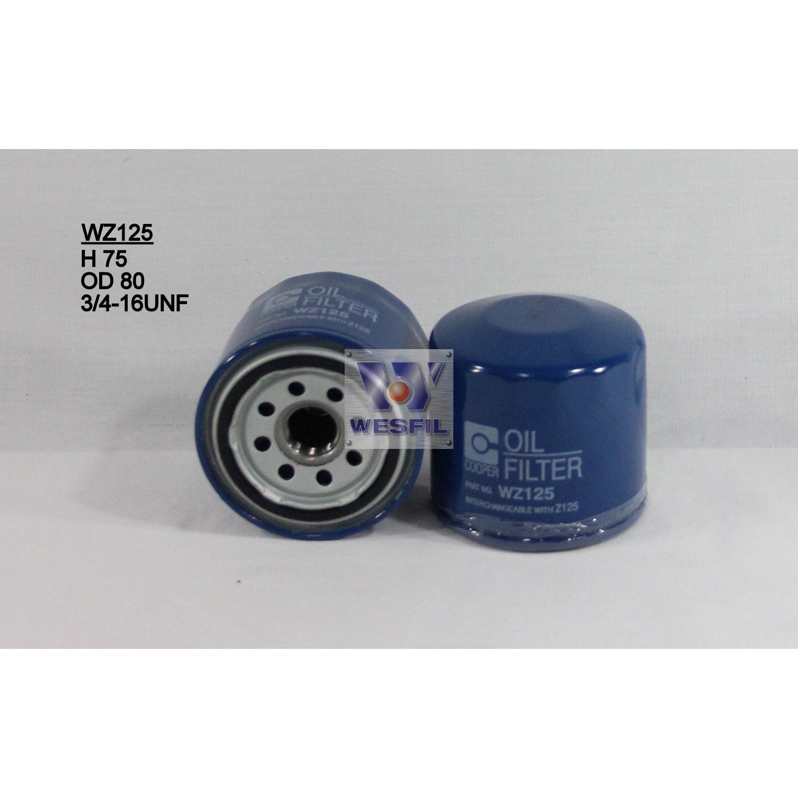 Wesfil Oil Filter - WZ125 (Z125)